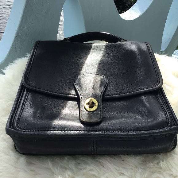 Vintage Coach All Weather Glove Tanned Cowhide Leather Station Tote Hand… - Picture 16 of 16